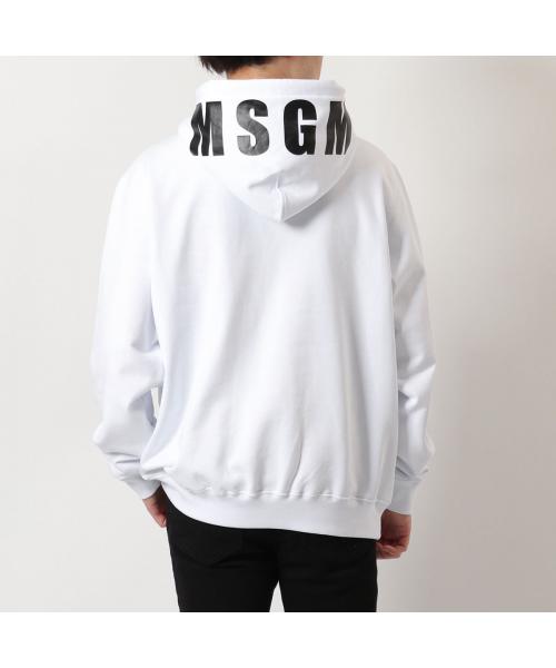 MSGM/MSGM プルオーバー パーカー MM535 フードロゴ