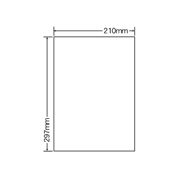 NANA マルチタイプラベル シンプルパックA4 ノーカット 500シート F875990-CL7A