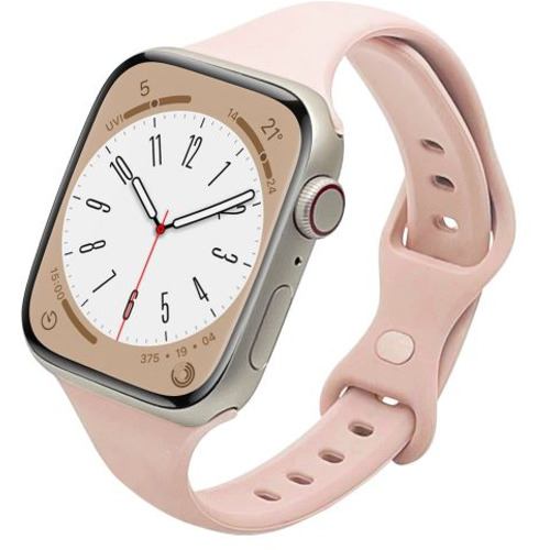 ラスタバナナ RBAWSS7453PK Apple Watch用バンド Ultra/Series 8/7/6/5/4/3/SE 第2世代/SE 49mm/45mm/44mm/42mm シリコンスタンダードslim ピンク