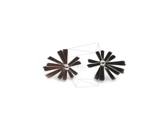 ERG-2441-R【2個入り】ペタルピアス,Petal Post Earring/16mm X 20mm