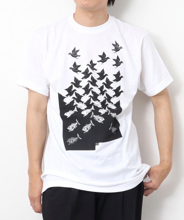 ノーリーズグッドマン/【M.C ESCHER / エムシーエッシャー】アートプリント半袖Tシャツ