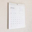 カレンダー　2024年　1月　4月　シンプル　壁掛け　月曜日始まり