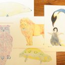 お好きな絵柄で＊いろんな動物カード   5枚セット