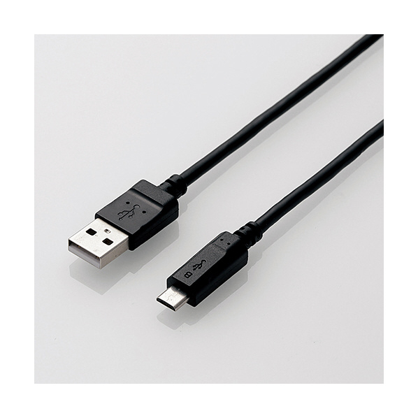 エレコム 2A対応microUSBケーブル 1．5m ブラック MPA-AMB2U15BK