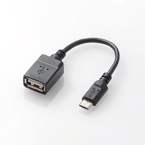 エレコム USB A-microB 変換アダプタ 0.1m TB-MAEMCBN010BK