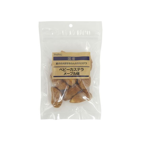 ペットプロジャパン 国産おやつ ベビーカステラ メープル味 70g FC482PK