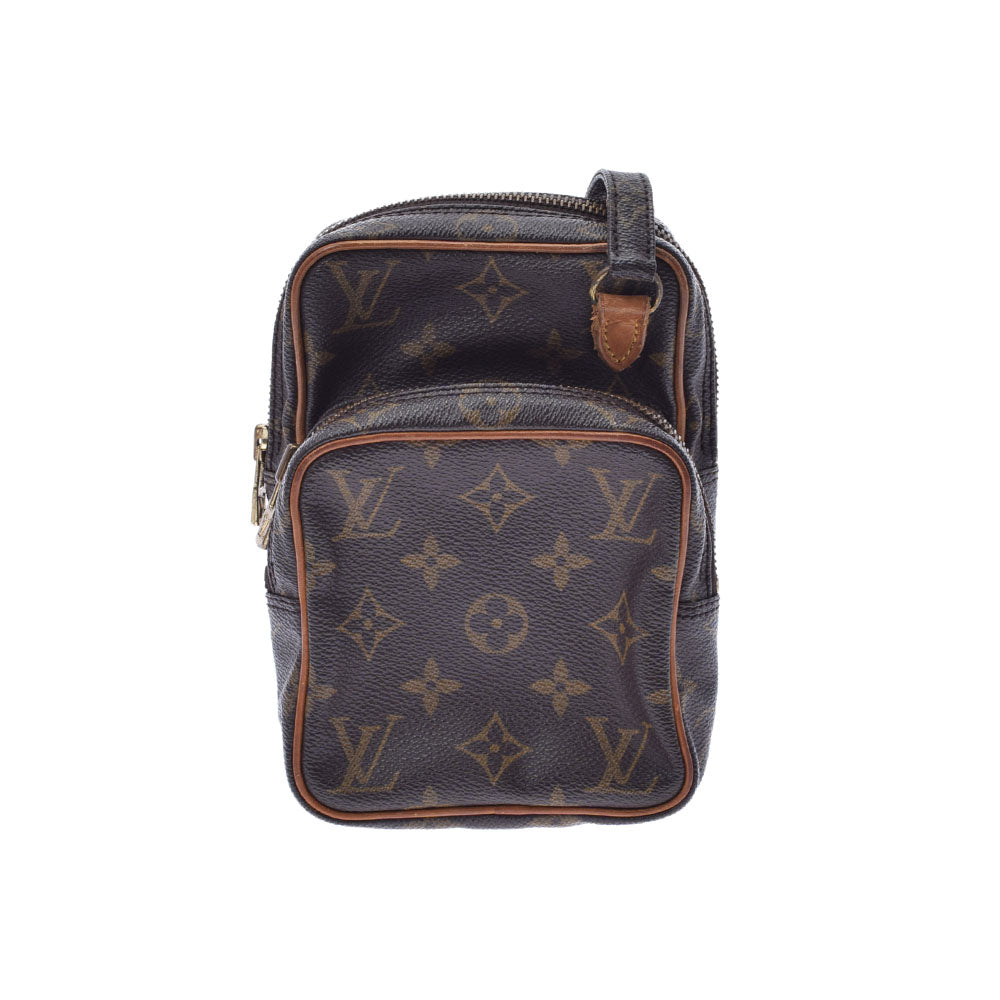 LOUIS VUITTON ルイヴィトン モノグラム ミニアマゾン ブラウン M45238 ユニセックス モノグラムキャンバス ショルダーバッグ Bランク 中古 