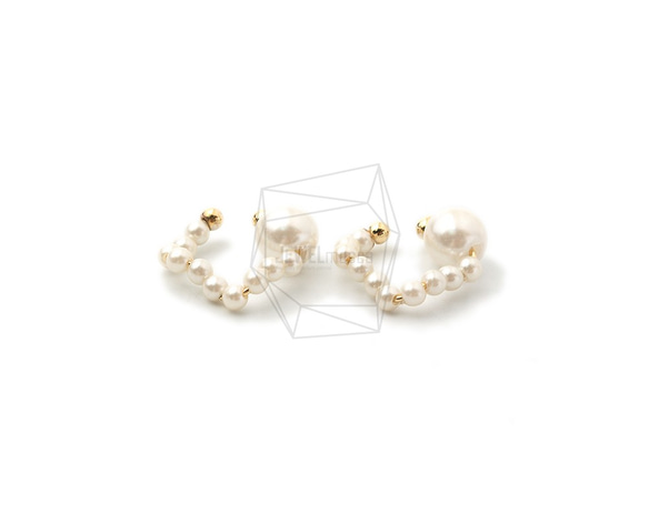 ERG-1513-G【2個入り】ラウンドイヤーカフ/Round Earcuffs Earrings/16mm X 19m