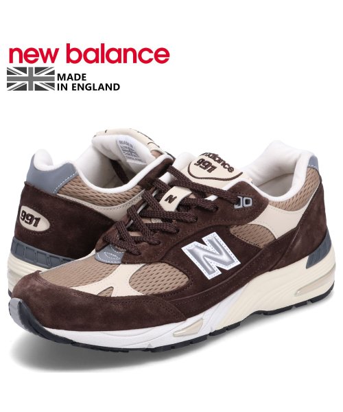 ニューバランス new balance 991 スニーカー メンズ Dワイズ MADE IN UK ブラウン M991BGC