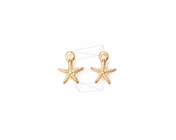 PDT-731-MG【4個入り】ヒトデペンダント,Starfish Pendant/7mm x 6mm