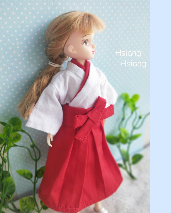 **Hsiang Hsiang**  licca-chan dress  ♡リカちゃん服   巫女服