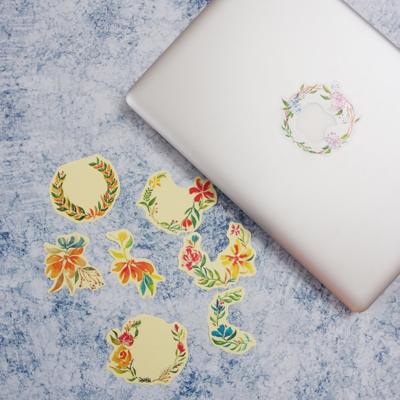 Mstandforc Wreath Big PVC Stickers (8 pcs)