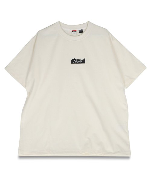 NANGA ナンガ Tシャツ 半袖 エコ ハイブリッド ロゴ ティー メンズ レディース ECO HYBRID MT LOGO TEE ブラック ホワイト グレ