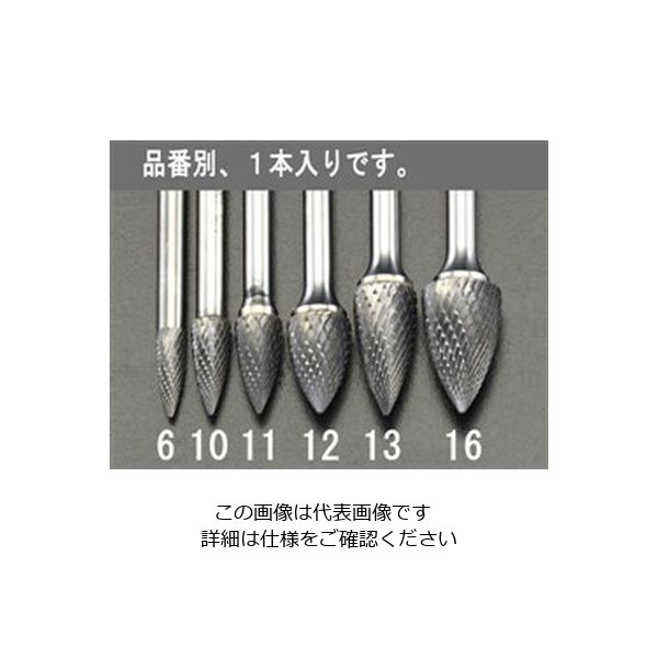 エスコ 12x25mm/ 6mm軸 超硬カッター EA819JF-13B 1セット(2本)（直送品）