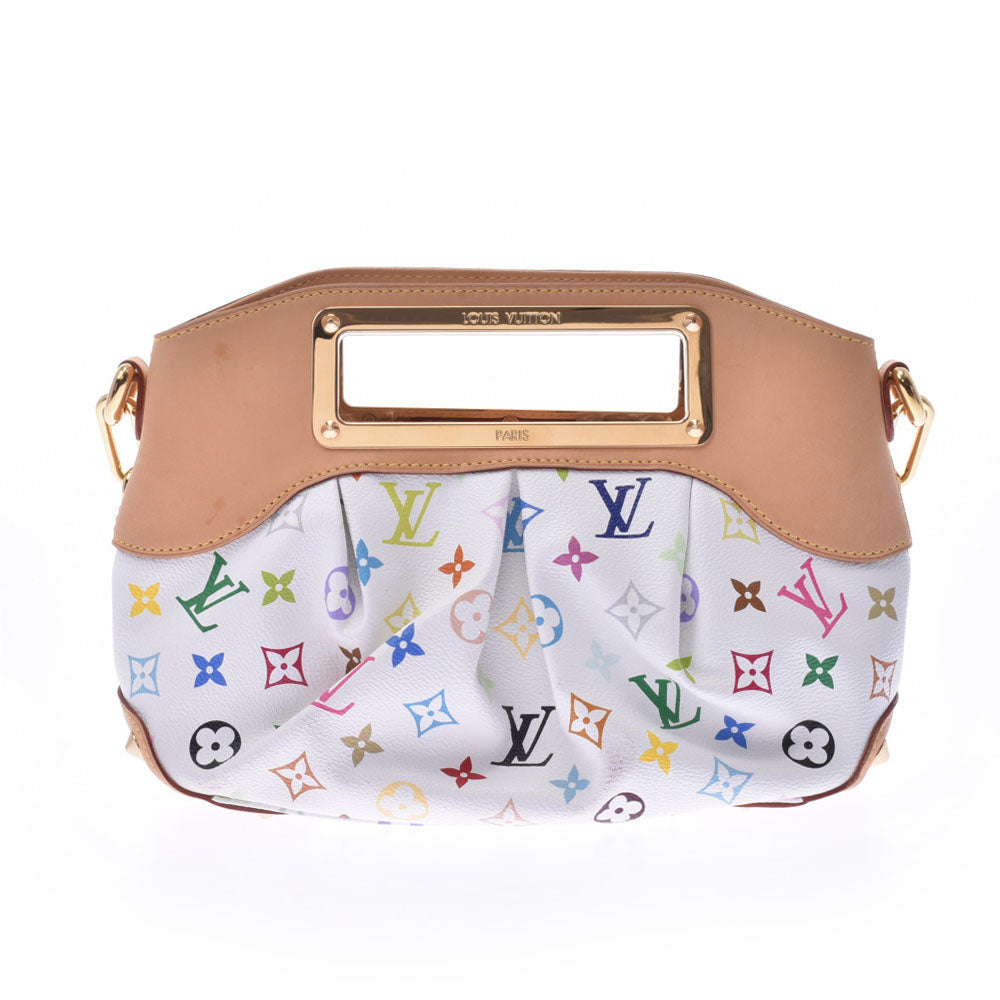 LOUIS VUITTON ルイヴィトン マルチカラー ジュディPM 2WAYバッグ 白 ゴールド金具 M40257 レディース ハンドバッグ ABランク 中古 