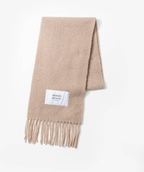 メゾンキツネ MAISON KITSUNE LW06206WA0022 スカーフ BABY ALPACA PLAIN SCARF メンズ マフラー ウール プレ