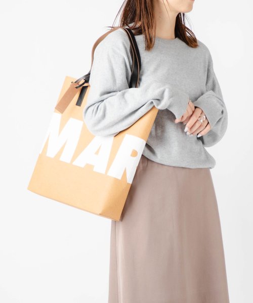 マルニ MARNI SHMPQ10A11 P4908 トートバッグ レディース バッグ セルロース レザー ロゴ おしゃれ ショッピングバッグ プレゼント ギフ