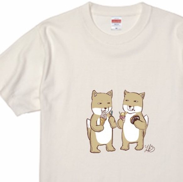 【限定価格】チベスナ　甘党兄弟　Tシャツ 5.6oz 綿100% ナチュラル