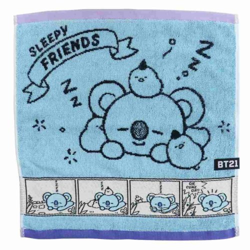 BT21 制菌 ジャガード ウォッシュタオル ハンドタオル コミックタッチ KOYA LINE FRIENDS キャラクター プレゼント