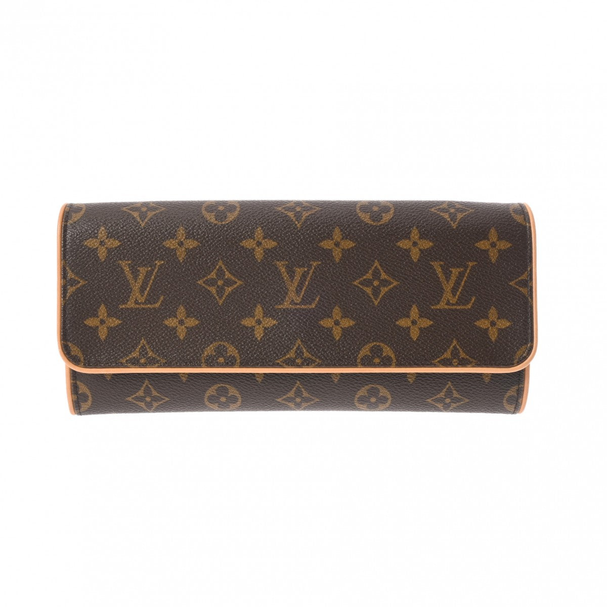 【お歳暮】LOUIS VUITTON ルイヴィトン モノグラム ポシェットツイン GM 2WAYクラッチバッグ ブラウン M51852 レディース モノグラムキャンバス ショルダーバッグ ABランク 中古 _画像1