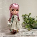 blythe 葉っぱモチーフエプロン✩ワンピース  R516