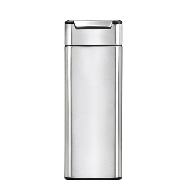 simplehuman（シンプルヒューマン） スリムタッチバーカン 40L シルバー CW2016 幅26×奥行43×高さ71cm 1個（直送品）