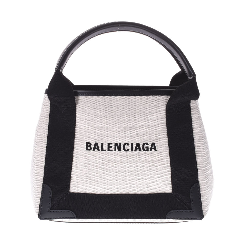 BALENCIAGA バレンシアガ ネイビーカバス XS 2WAYバッグ ベージュ 390346 ユニセックス キャンバス/レザー ハンドバッグ 新同 中古 