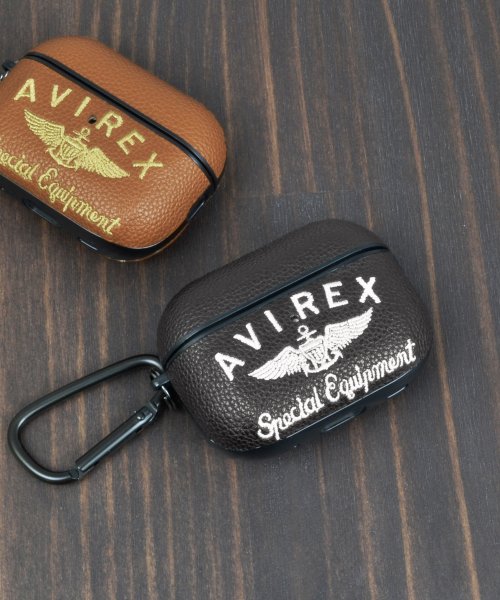 AirPodsPro ケース 第2世代 第1世代 ブランド AVIREX アヴィレックス 刺繍ロゴ airpodspro2 air pods pro ケース