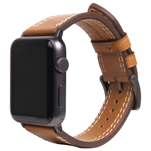 SLG Design Apple Watch 49/45/44/42mm用バンド Italian Temponata Leather タン SD16050AW