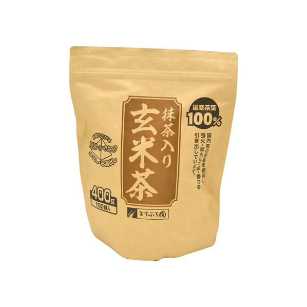 ますぶち園 オキロン三角ティーバッグ 抹茶入り玄米茶 100P F032427-5027