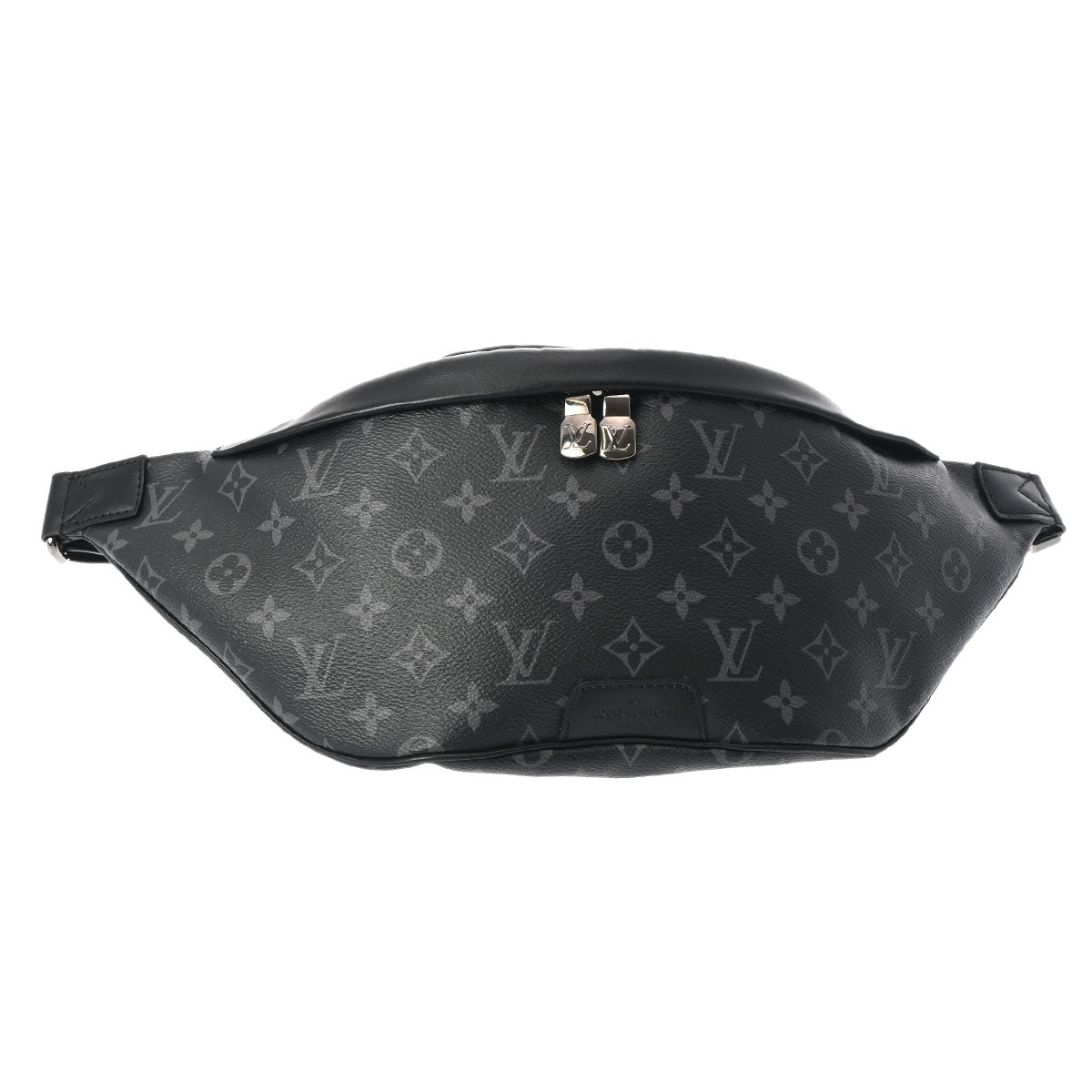 LOUIS VUITTON ルイヴィトン モノグラムエクリプス ディスカバリー バムバッグ 黒 /グレー M44336 メンズ モノグラムエクリプスキャンバス ボディバッグ Aランク 中古 