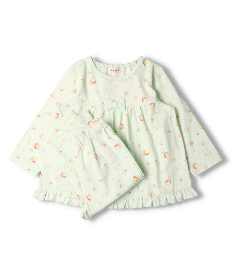 キッズフォーレ/【子供服】 Kids Foret (キッズフォーレ) うさぎ柄長袖パジャマ 90c･･･