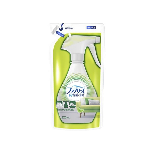 Ｐ＆Ｇ ファブリーズW除菌 ほのかな緑茶の香り 詰替 320mL F827992-(182243)