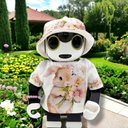 ロボホン RoBoHoN ロボホンの服　うさぎちゃんプリントTシャツ＆帽子セット