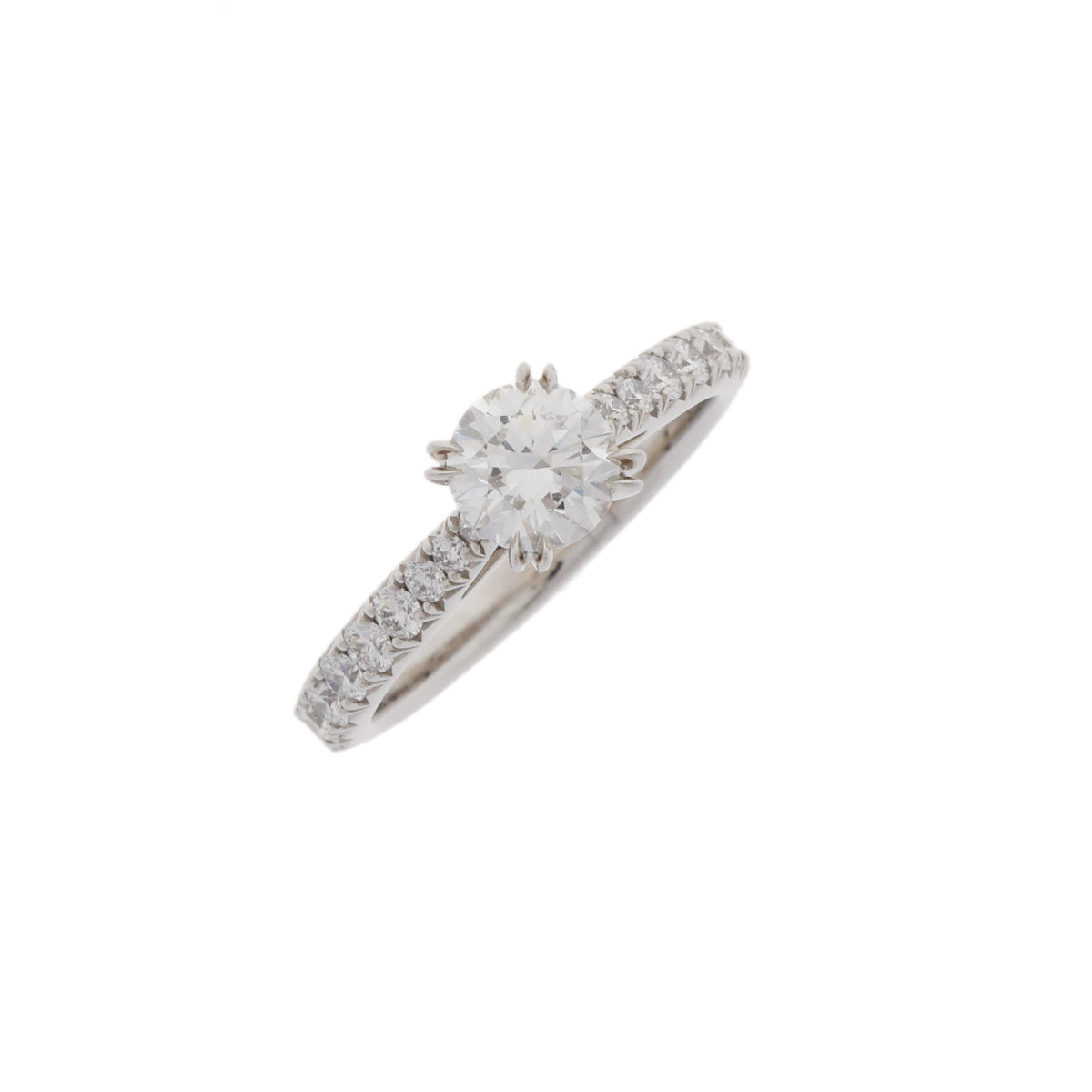 HARRY WINSTON ハリーウィンストン ブリリアントラブ ダイヤ0.52ct E-VVS2-VG #4.5 一粒ダイヤ 4.5号 レディース Pt950プラチナ リング・指輪 Aランク 中古 