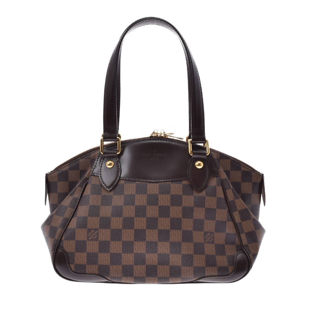 LOUIS VUITTON ルイヴィトン ダミエ ヴェローナPM ブラウン N41117 レディース ダミエキャンバス ハンドバッグ Aランク 中古 