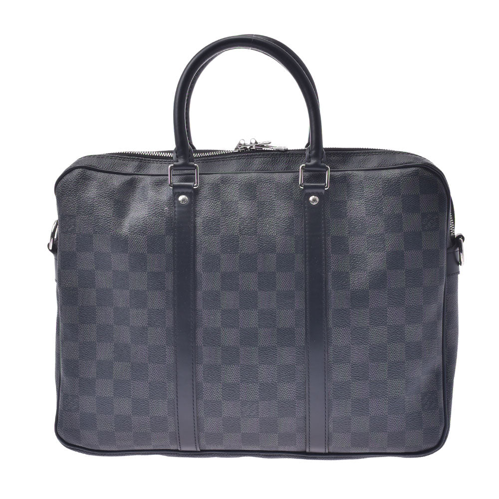 LOUIS VUITTON ルイヴィトン ダミエ グラフィット PDV PM ブリーフケース 黒/グレー N41478 メンズ ダミエグラフィットキャンバス ビジネスバッグ ABランク 中古 