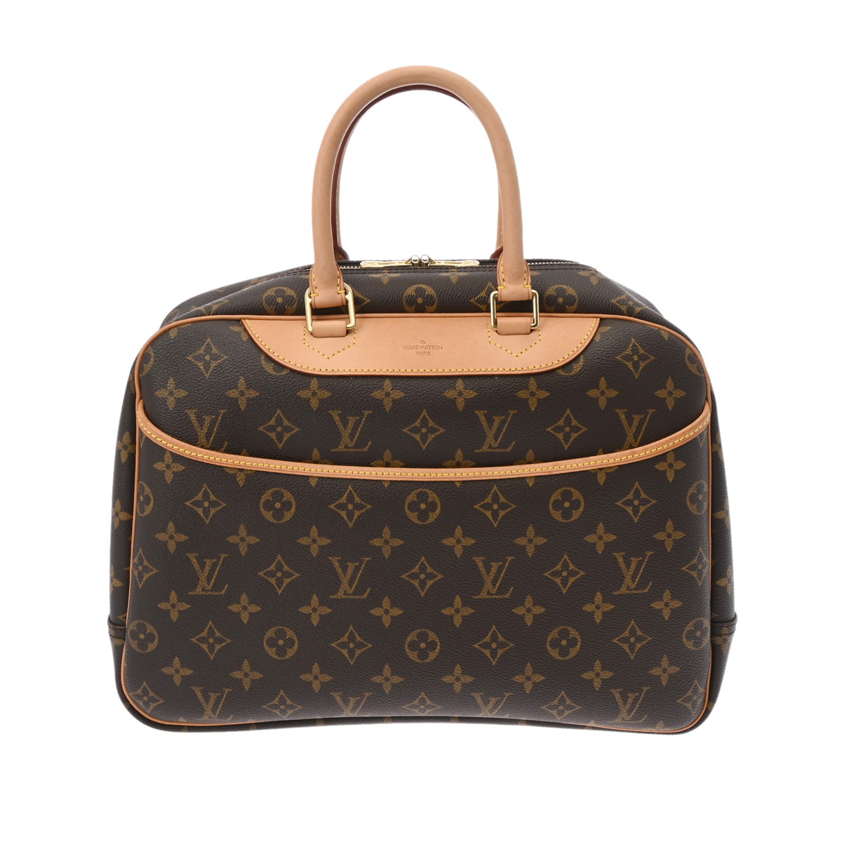 LOUIS VUITTON ルイヴィトン モノグラム ドーヴィル ブラウン M47270 レディース モノグラムキャンバス ハンドバッグ ABランク 中古 