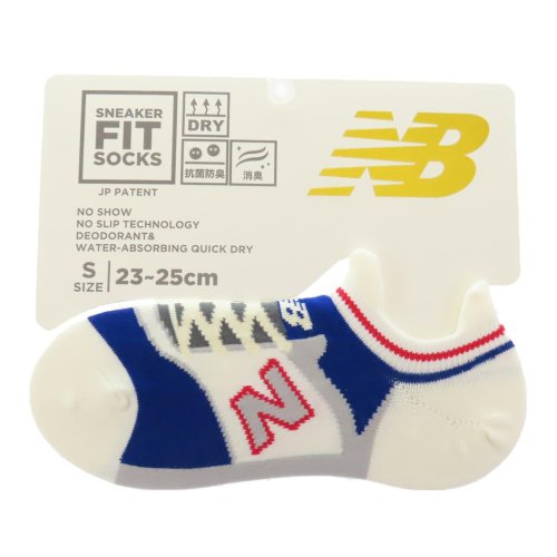 ニューバランス 女性用靴下 レディーススニーカーソックス S ホワイト new balance シン NB エヌビー フレンズヒル FRIENDSHILL プレ