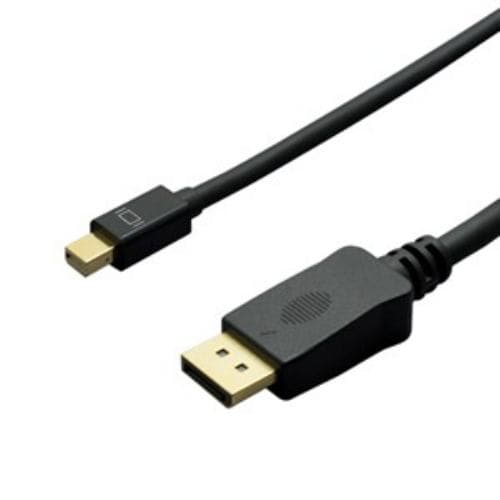 ミヨシ DPC-4KDP20／BK 4K対応 miniDisplayPort-DPケーブル 2m ブラック