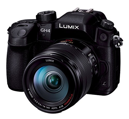 Panasonic ミラーレス一眼 ルミックス GH4 レンズキット 標準ズームレンズ付属 ブラック DMC-GH4H-K【中古品】