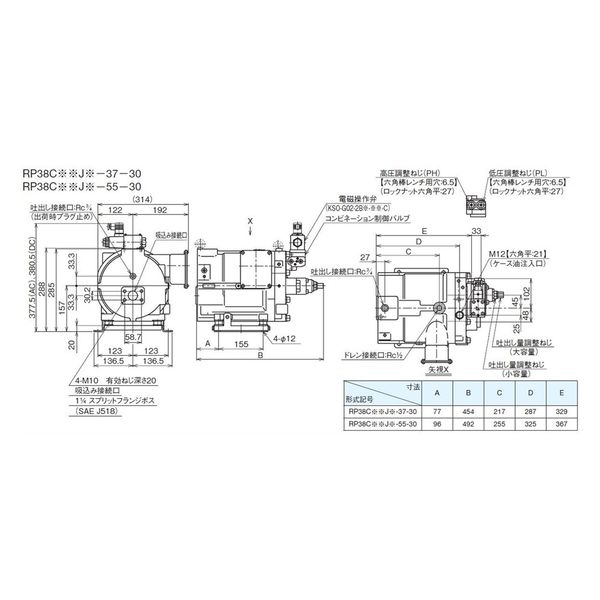 ダイキン工業（DAIKIN） ロータポンプ RP38C13JP-55-30 1台（直送品）