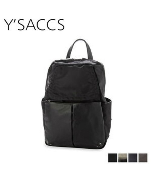 イザック Y’SACCS リュック バッグ バックパック レディース 撥水 POCKET RUCKSACK ブラック グレー ネイビー ブラウン 黒 Y91－1