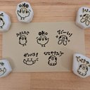 消しゴムはんこ　小鳥のはんこ5個セット