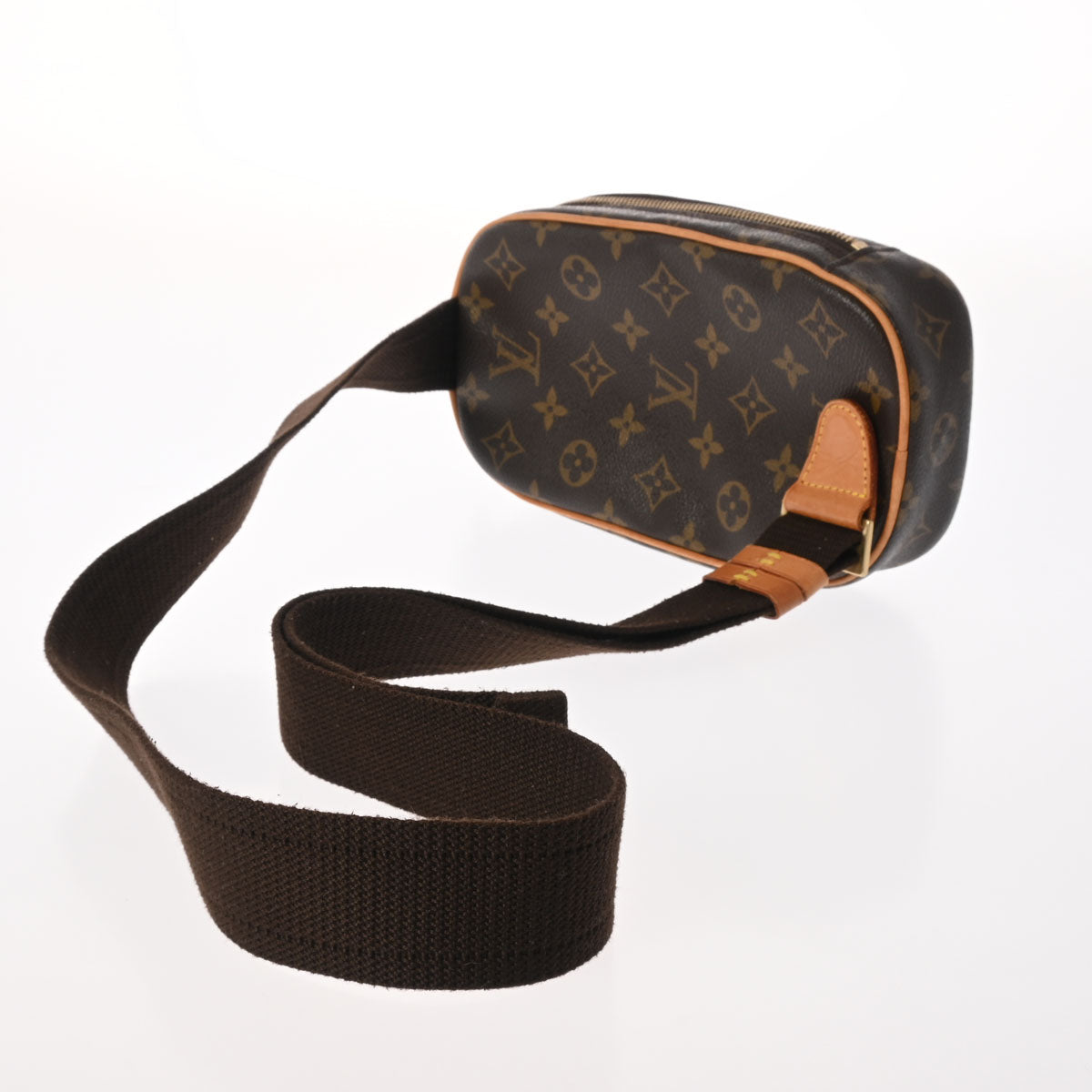 LOUIS VUITTON ルイヴィトン モノグラム ポシェットガンジュ ブラウン M51870 メンズ モノグラムキャンバス ボディバッグ Bランク 中古 