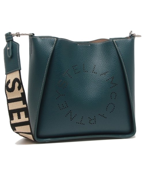 ステラマッカートニー ショルダーバッグ ロゴ ブルー レディース STELLA McCARTNEY 700073 WP0057 3614 LOGO GRAINY