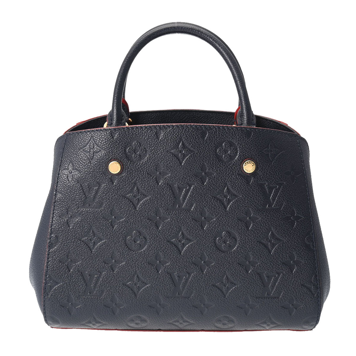 LOUIS VUITTON ルイヴィトン モノグラムアンプラント モンテーニュBB 2WAY マリーヌルージュ M42747 レディース レザー ハンドバッグ Aランク 中古 