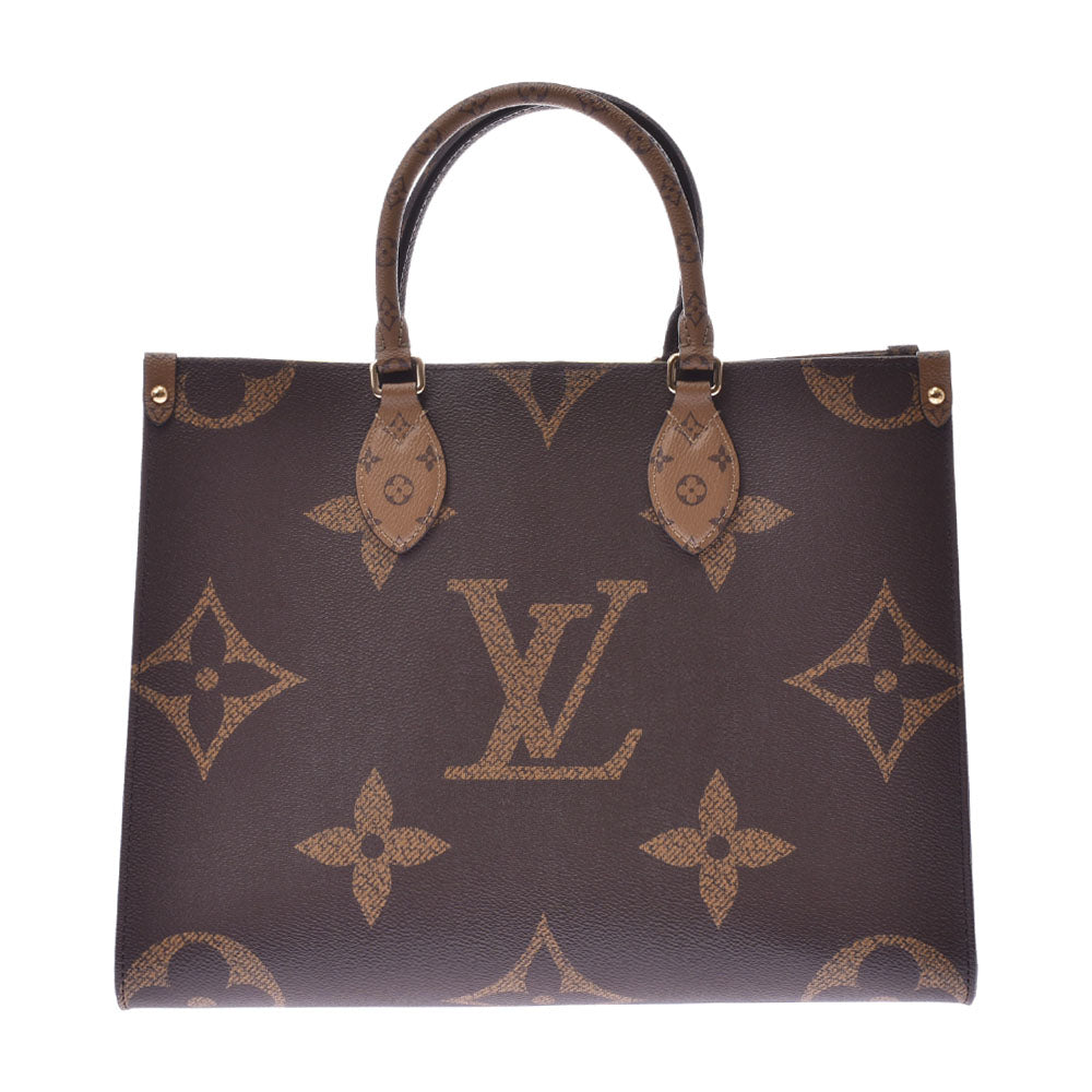 LOUIS VUITTON ルイヴィトン モノグラムリバース オンザゴーMM  ブラウン M45321 ユニセックス 2WAYバッグ 新品 