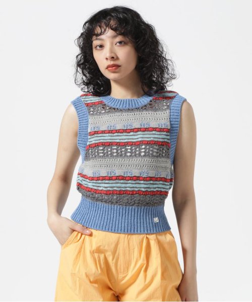 MAISON SPECIAL/メゾンスペシャル/Multicolor Knit Vest