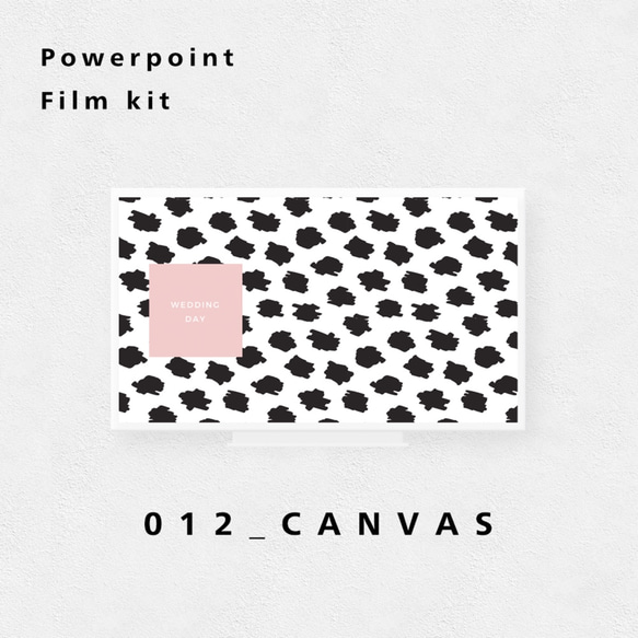 フィルムキット 012_CANVAS 【パワポでプロフィールムービー・エンドロールムービー自作に】